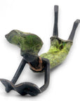 Bronze allongé 20 cm vert n°8