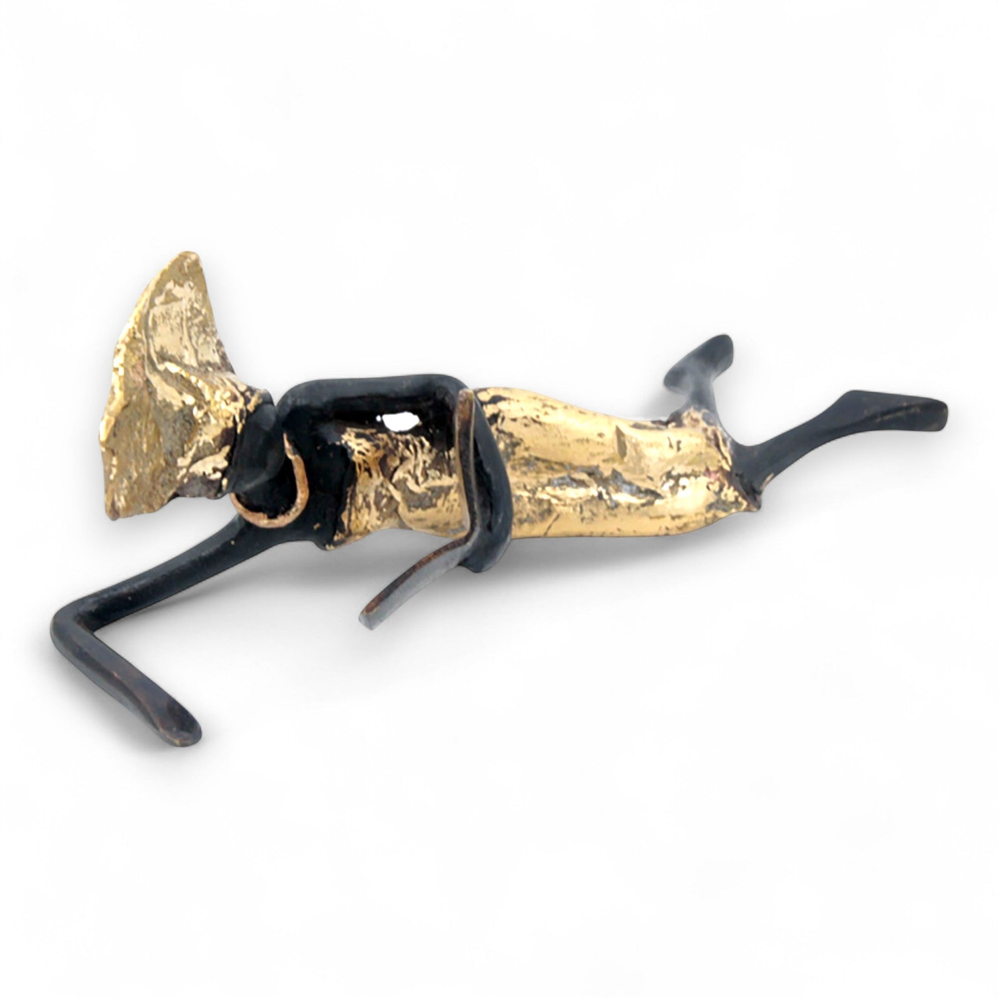 Bronze allongé 20 cm doré n°5