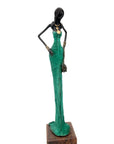 Bronze Issouf 55 cm vert n°5 Bronzes d'Afrique
