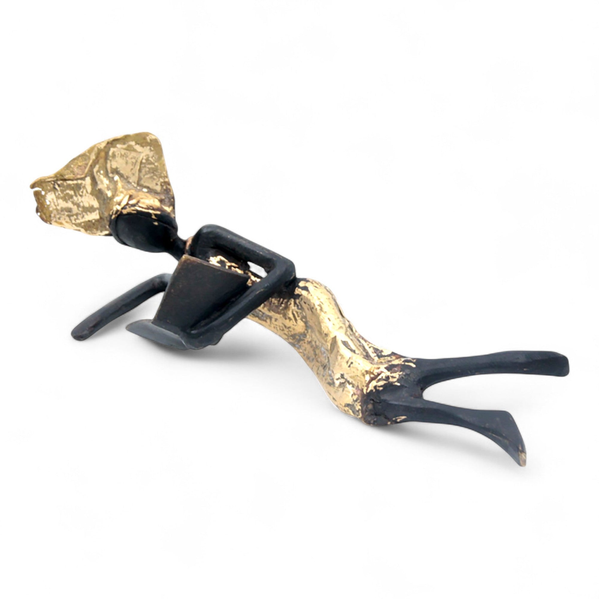 Bronze allongé 20 cm doré n°5