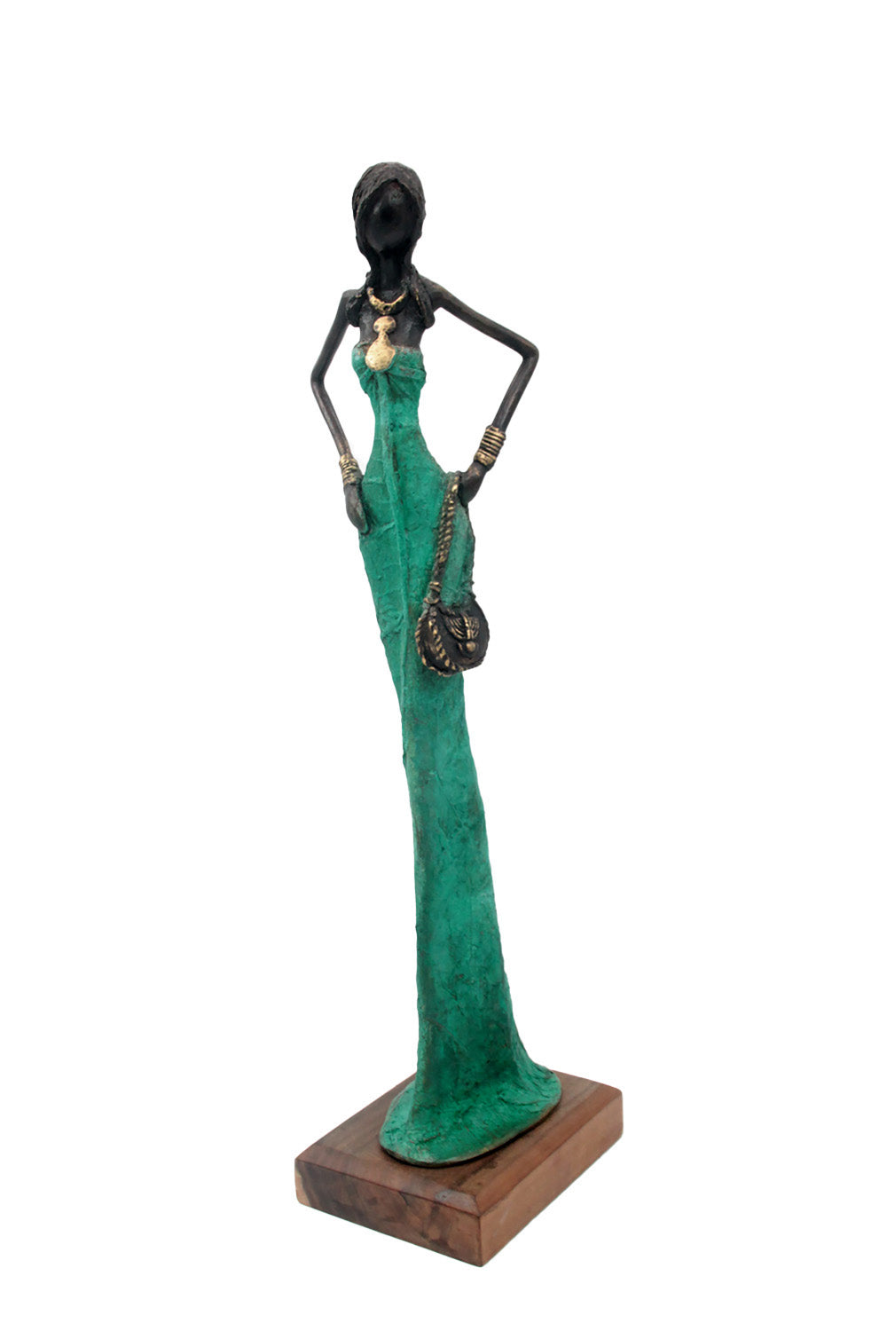 Bronze Issouf 55 cm vert n°5 Bronzes d'Afrique