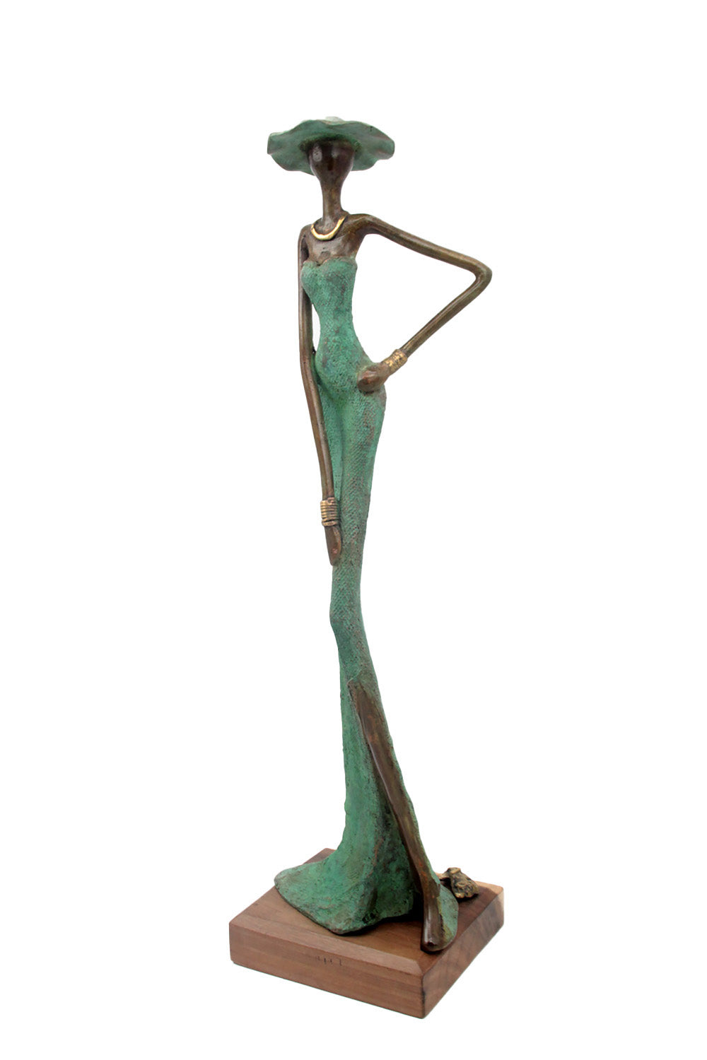 Bronze Issouf 55 cm vert n°6 Bronzes d'Afrique