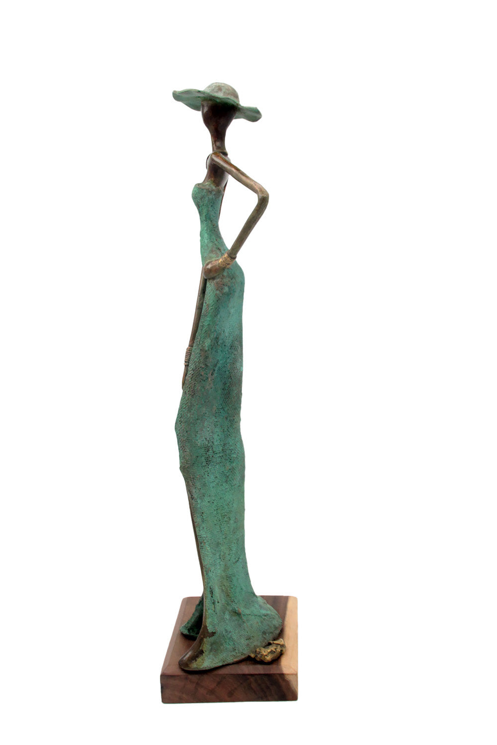 Bronze Issouf 55 cm vert n°6 Bronzes d'Afrique