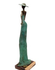 Bronze Issouf 55 cm vert n°6 Bronzes d'Afrique