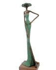 Bronze Issouf 55 cm vert n°6 Bronzes d'Afrique