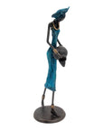 Bronze 35 cm bleu n°1
