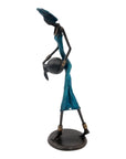 Bronze 35 cm bleu n°1