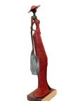 Bronze Issouf 55 cm rouge n°2 Bronzes d'Afrique