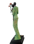 Bronze Issouf couple 55 cm vert n°1 Bronzes d'Afrique