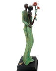 Bronze Issouf couple 55 cm vert n°1 Bronzes d'Afrique