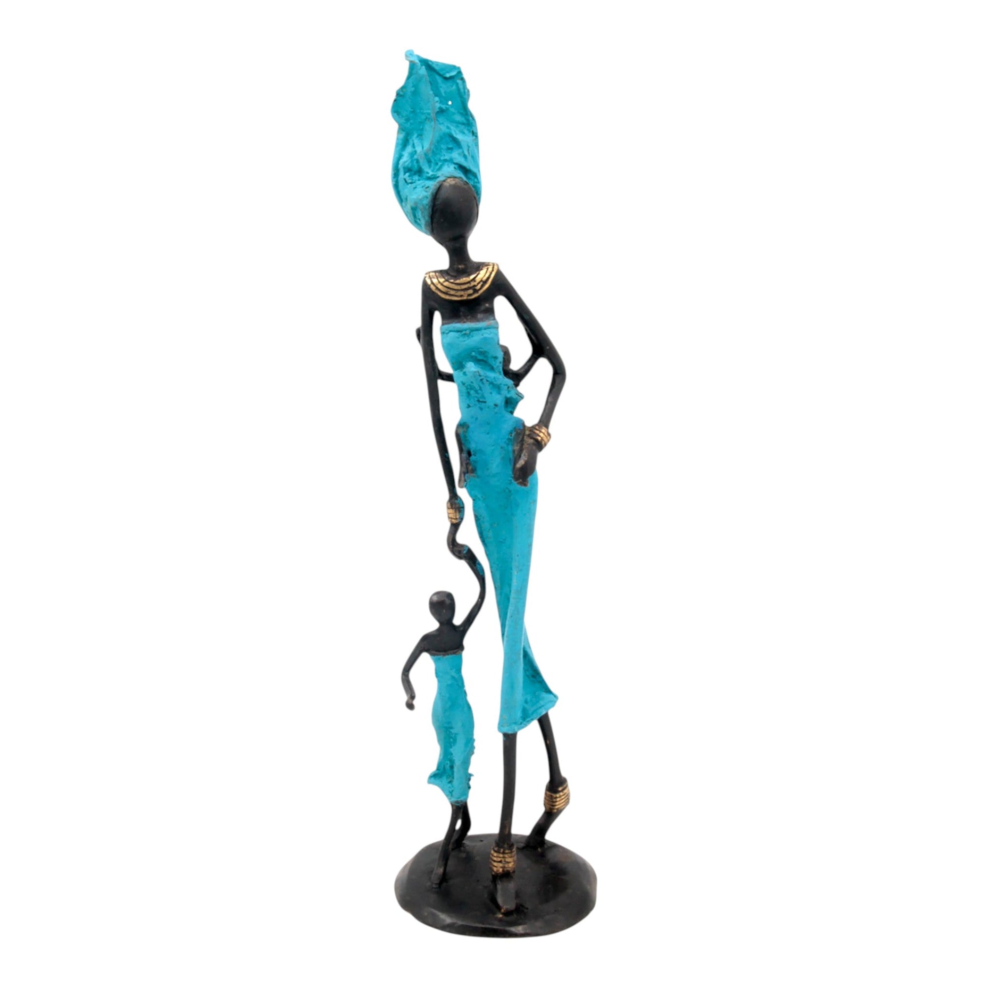 Bronze 35 cm bleu n°5