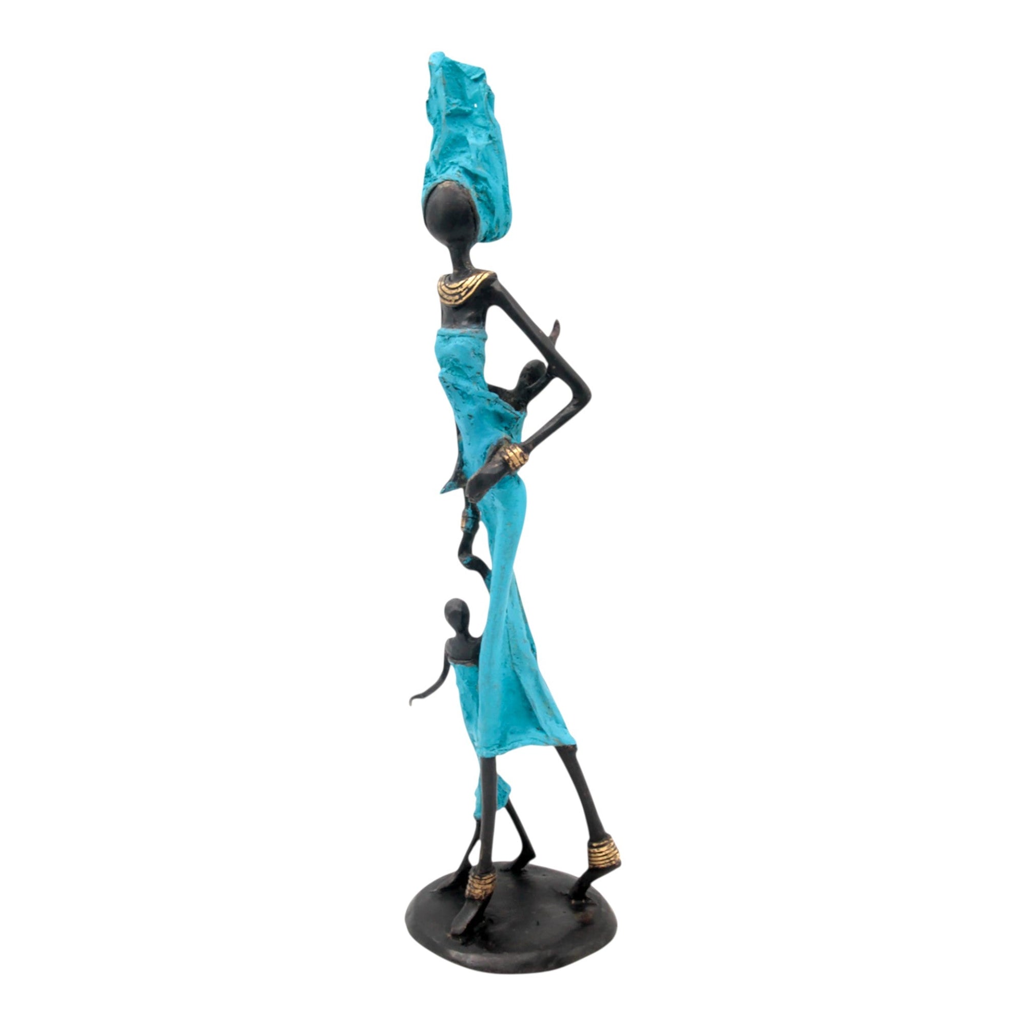 Bronze 35 cm bleu n°5