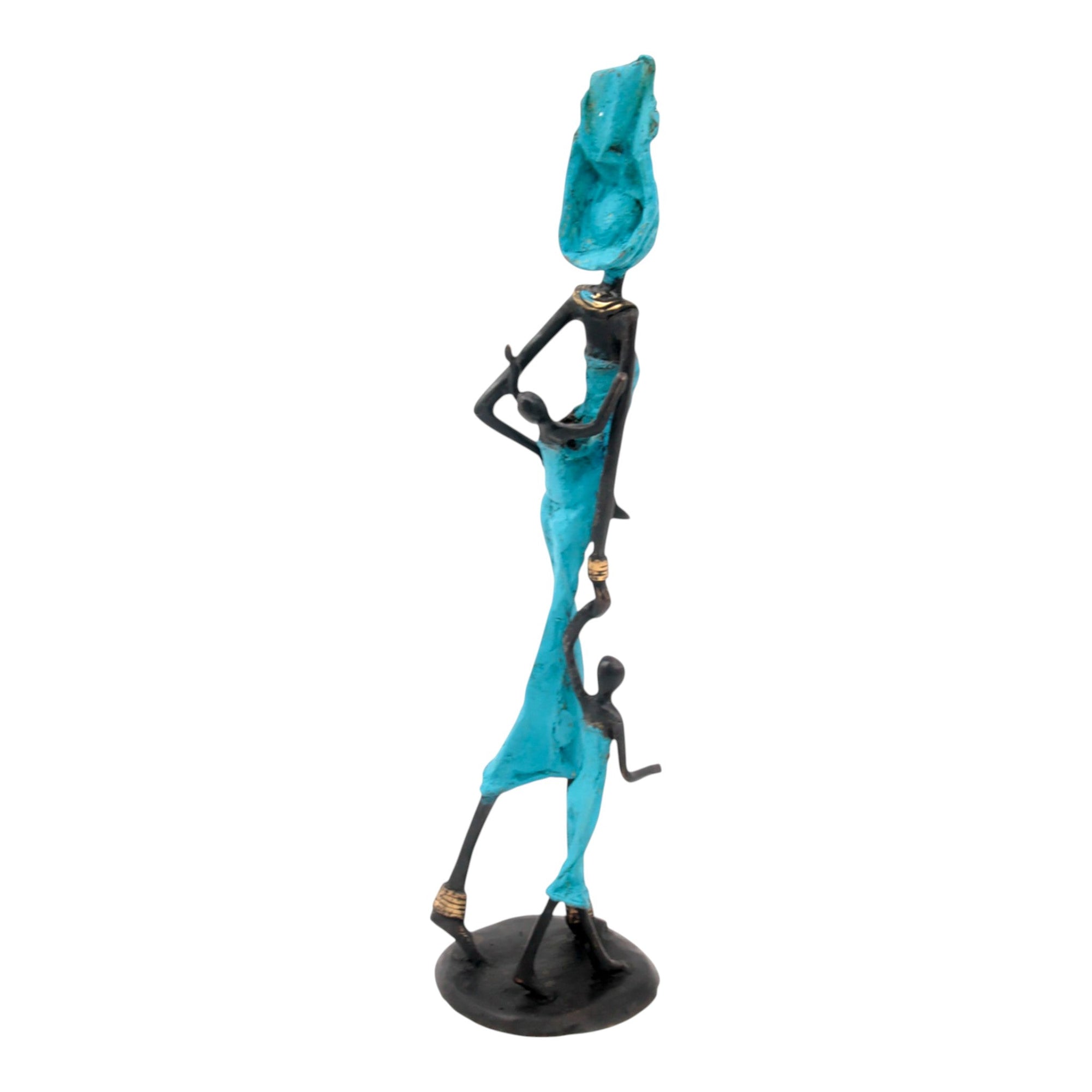 Bronze 35 cm bleu n°5