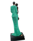Bronze Issouf couple 55 cm vert n°2 Bronzes d'Afrique