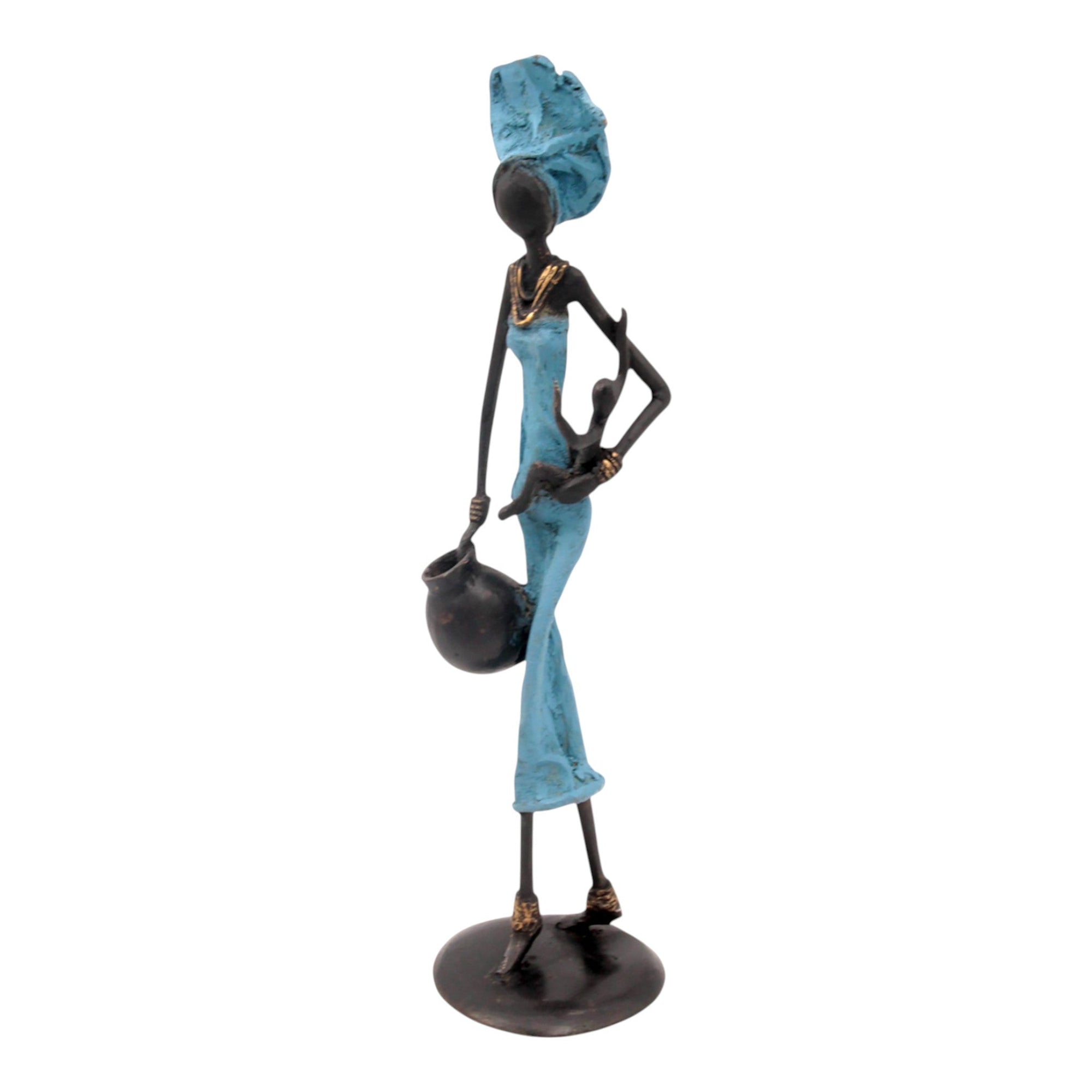 Bronze 35 cm bleu n°13