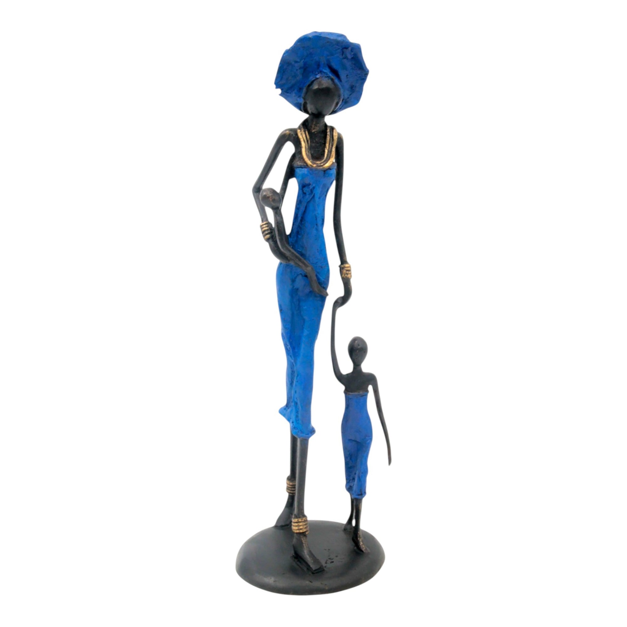 Bronze 35 cm bleu n°16