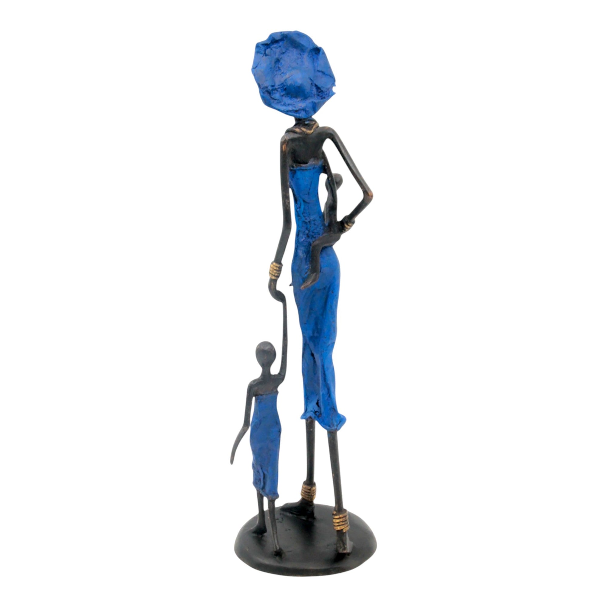 Bronze 35 cm bleu n°16