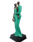 Bronze Issouf couple 55 cm vert n°2 Bronzes d'Afrique