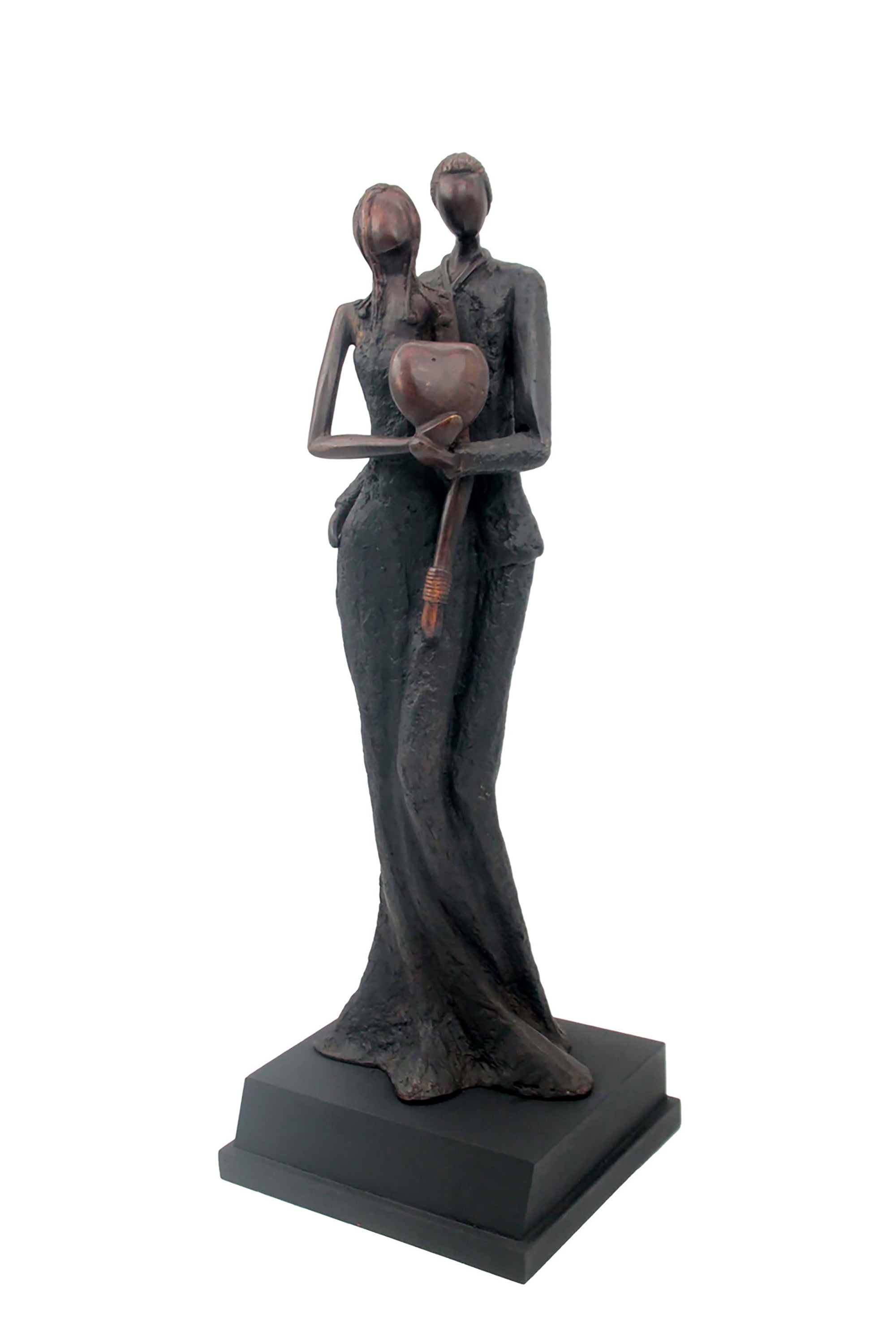 Bronze Issouf couple 55 cm noir n°1 Bronzes d'Afrique