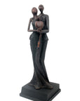 Bronze Issouf couple 55 cm noir n°1 Bronzes d'Afrique