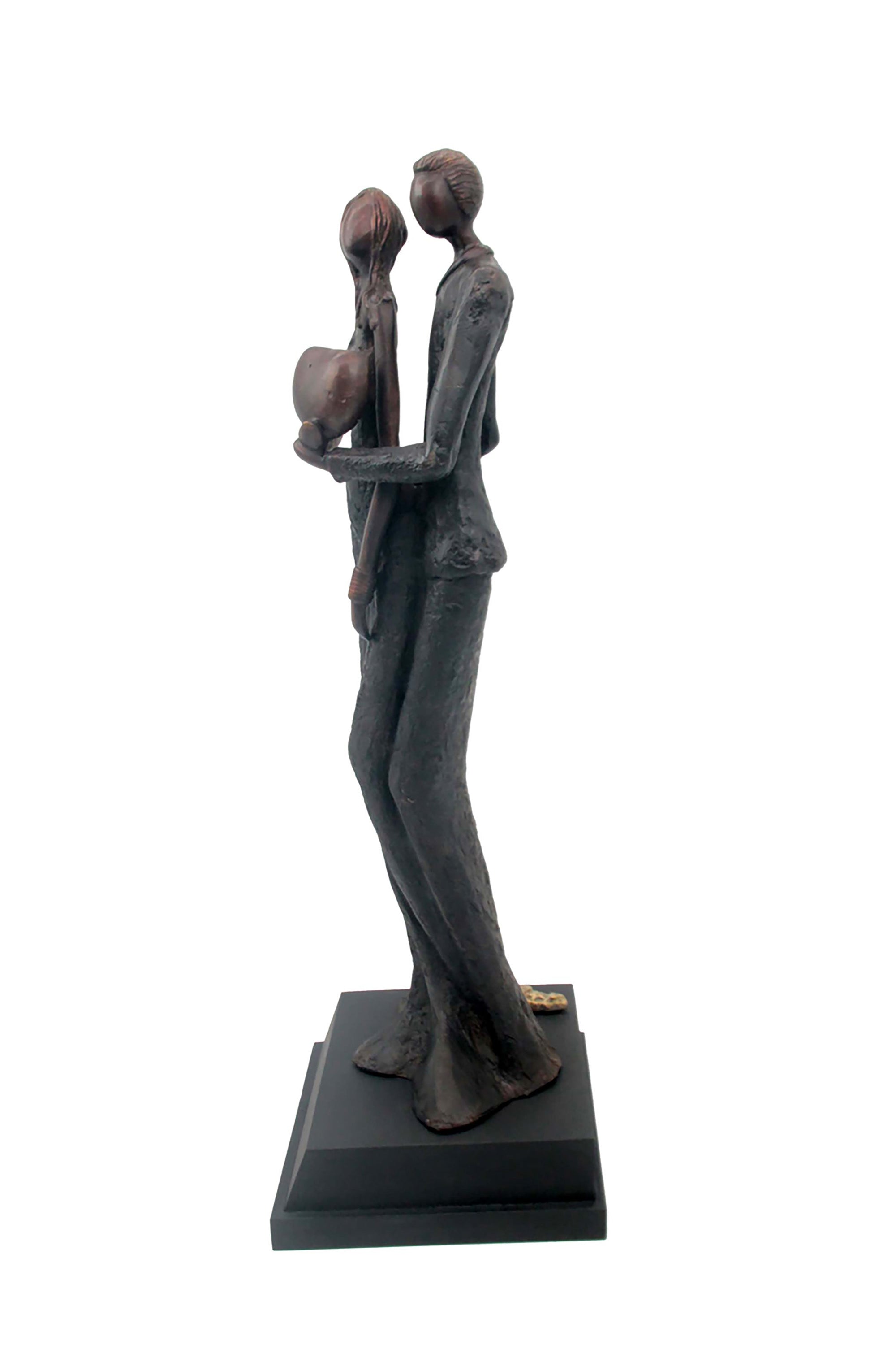 Bronze Issouf couple 55 cm noir n°1 Bronzes d'Afrique