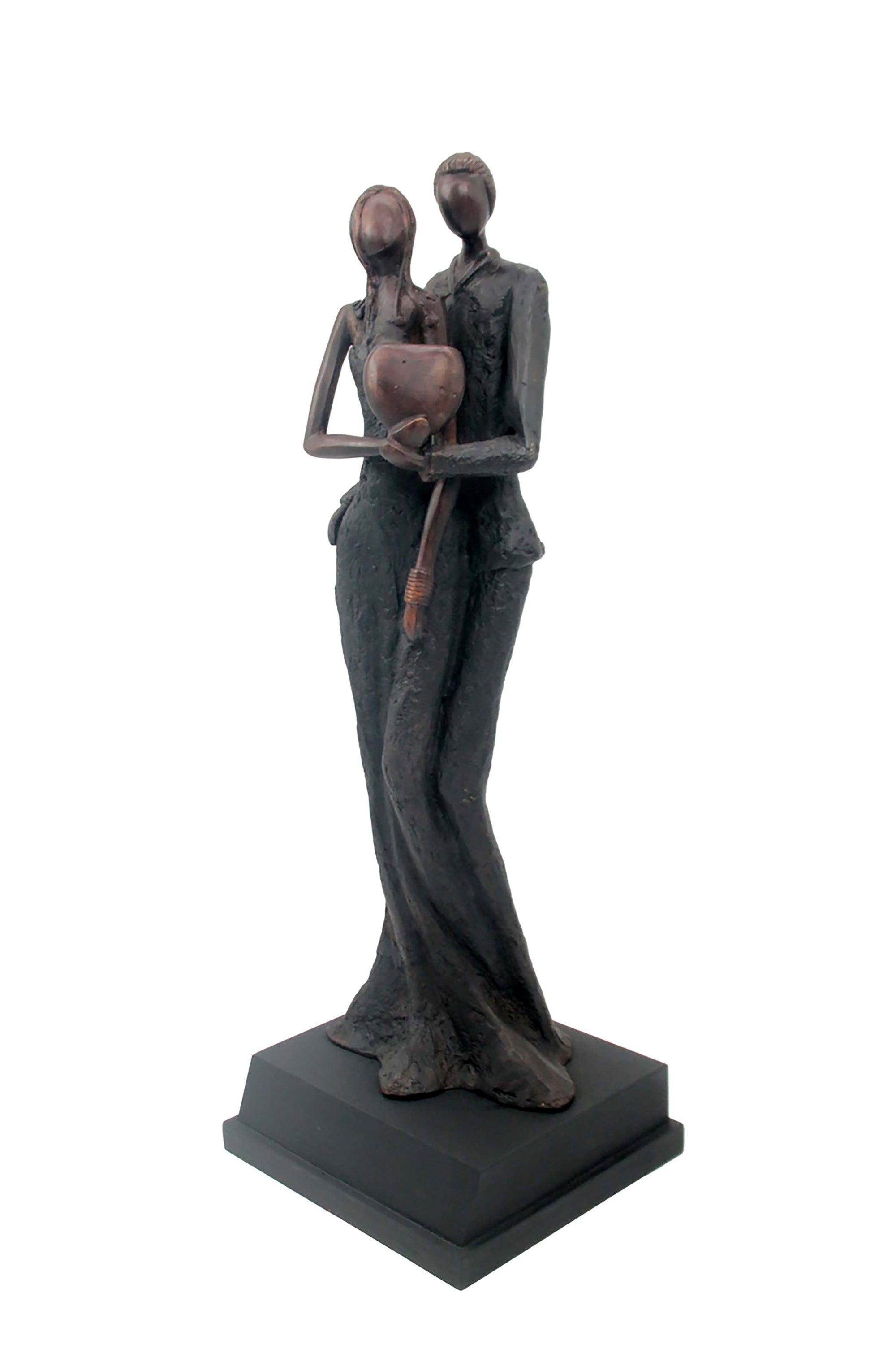 Bronze Issouf couple 55 cm noir n°1 Bronzes d'Afrique