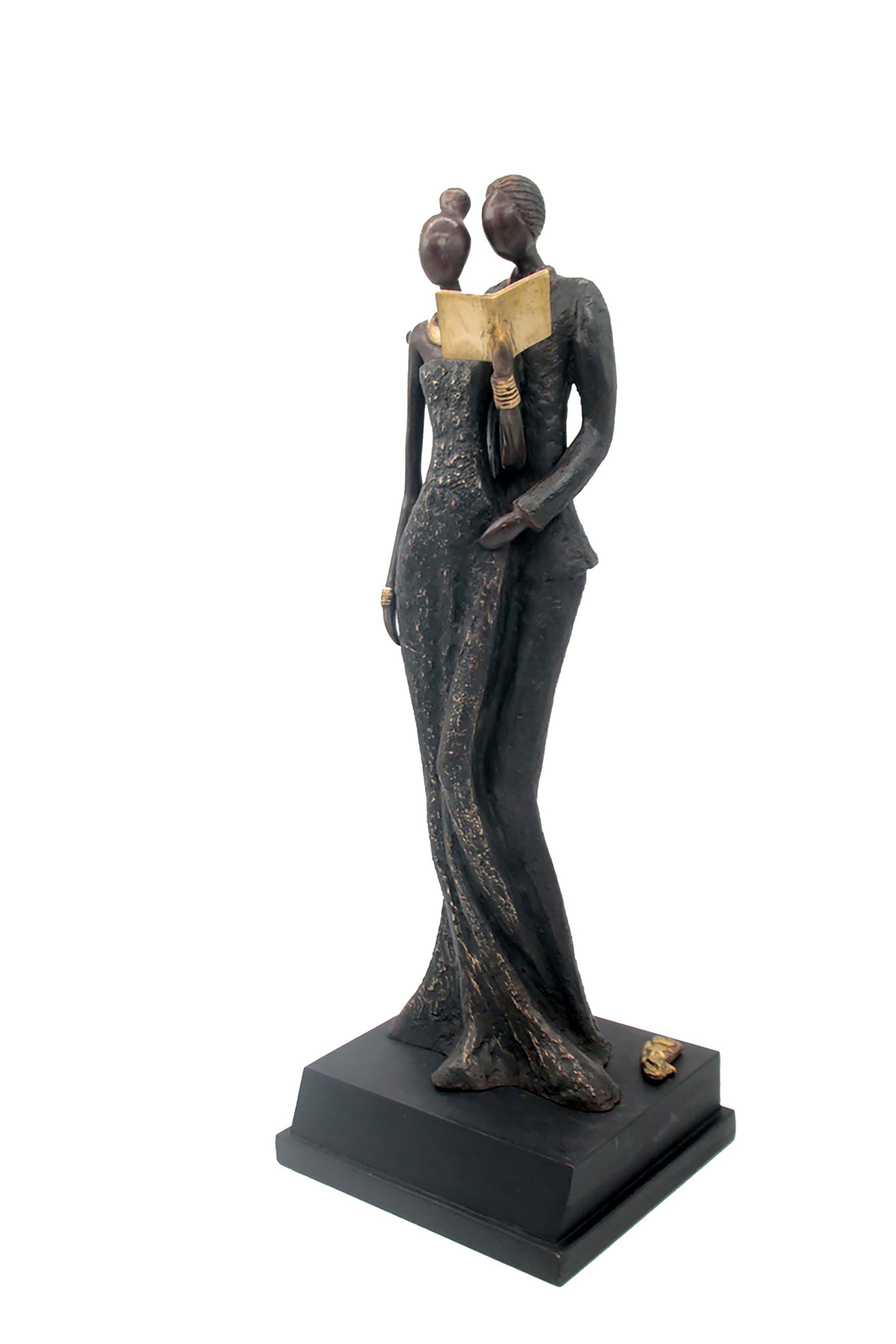 Bronze Issouf couple 55 cm noir n°2 Bronzes d'Afrique