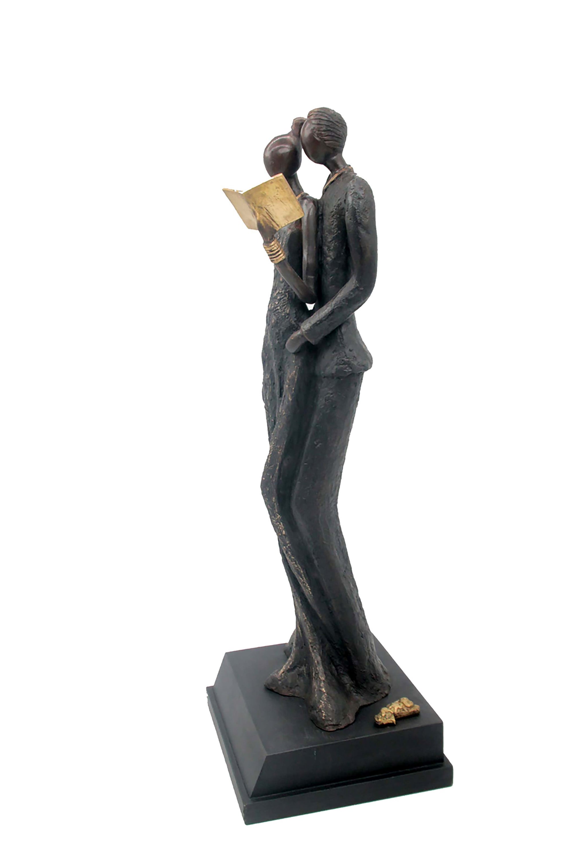 Bronze Issouf couple 55 cm noir n°2 Bronzes d'Afrique