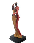 Bronze Issouf couple 55 cm rouge n°1 Bronzes d'Afrique