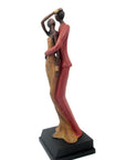 Bronze Issouf couple 55 cm rouge n°1 Bronzes d'Afrique