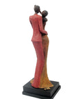 Bronze Issouf couple 55 cm rouge n°1 Bronzes d'Afrique