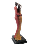 Bronze Issouf couple 55 cm rouge n°1 Bronzes d'Afrique