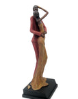 Bronze Issouf couple 55 cm rouge n°1 Bronzes d'Afrique