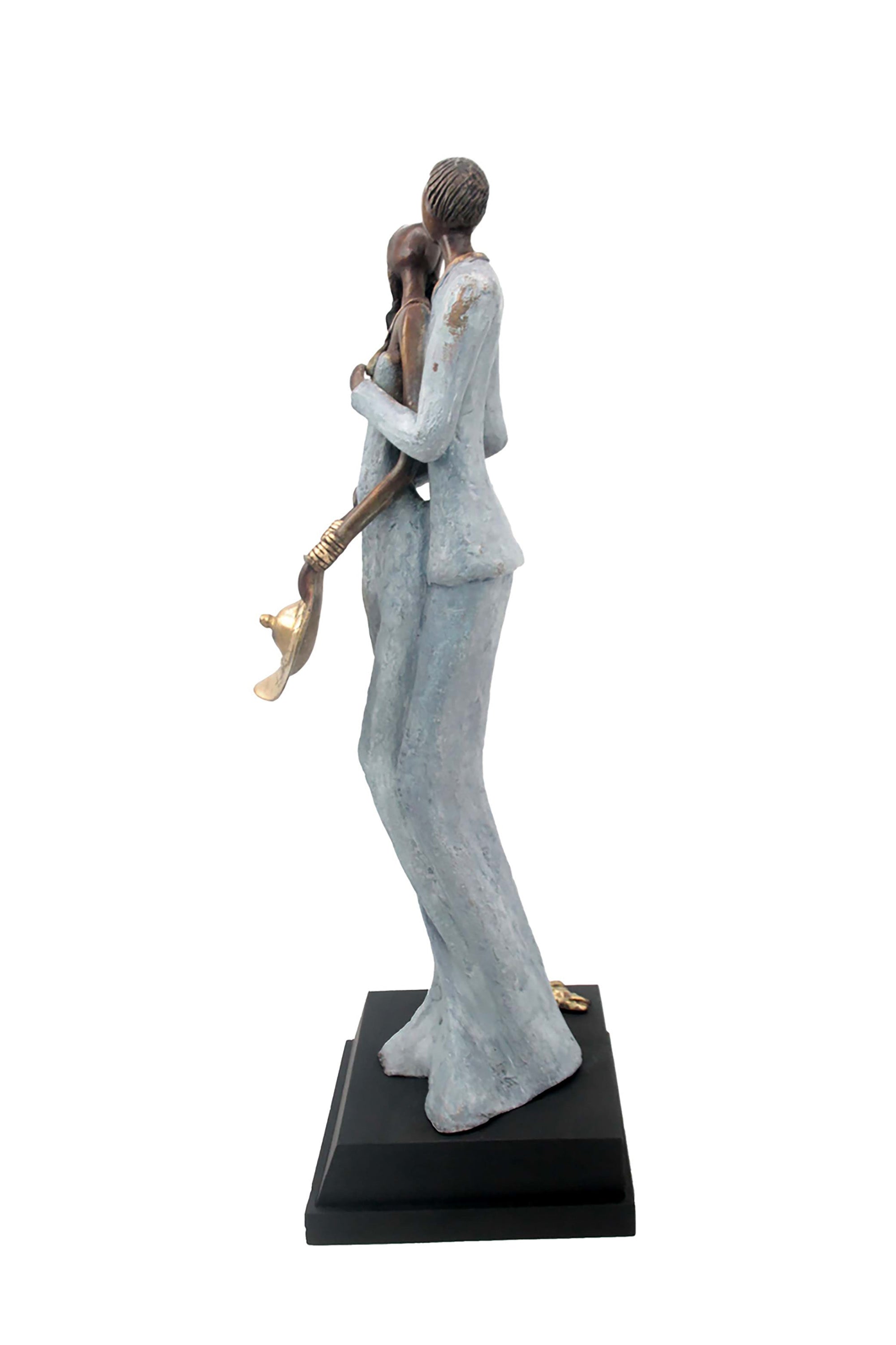 Bronze Issouf couple 55 cm gris n°1 Bronzes d'Afrique