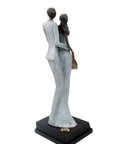 Bronze Issouf couple 55 cm gris n°1 Bronzes d'Afrique