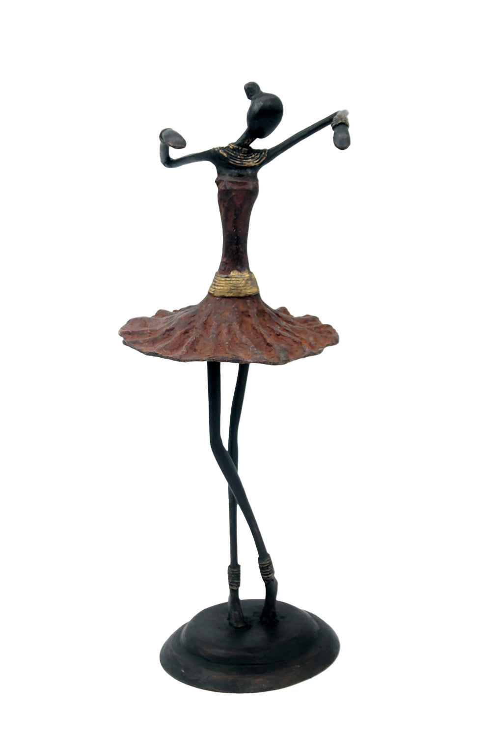 Ballerine 45 cm marron n°2 Bronzes d'Afrique