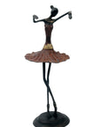 Ballerine 45 cm marron n°2 Bronzes d'Afrique
