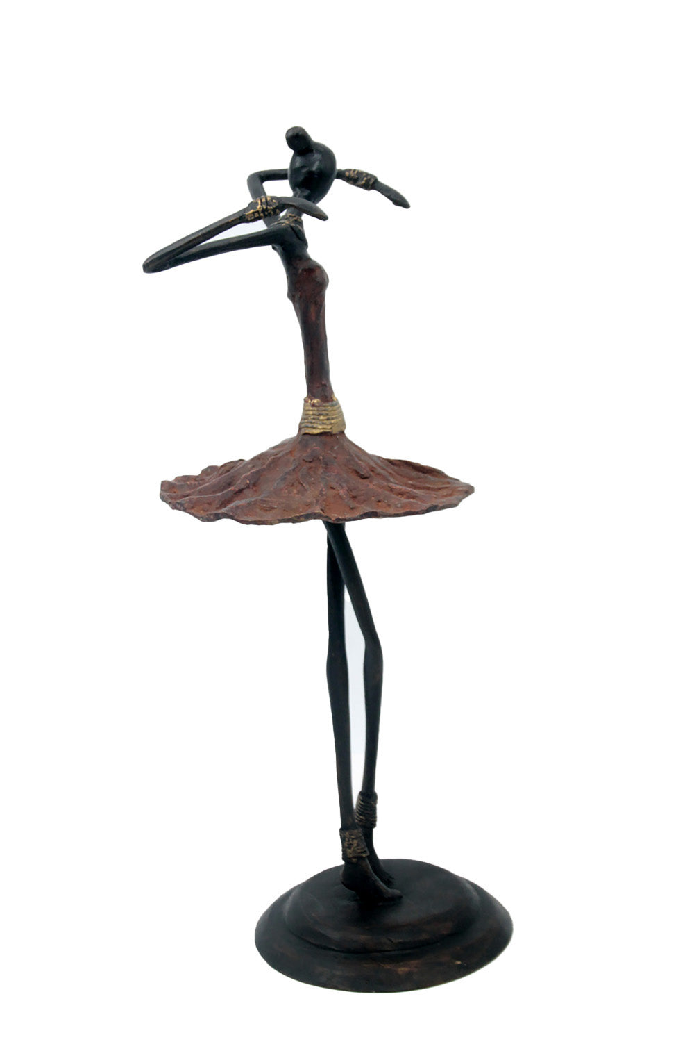 Ballerine 45 cm marron n°2 Bronzes d'Afrique
