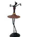 Ballerine 45 cm marron n°2 Bronzes d'Afrique