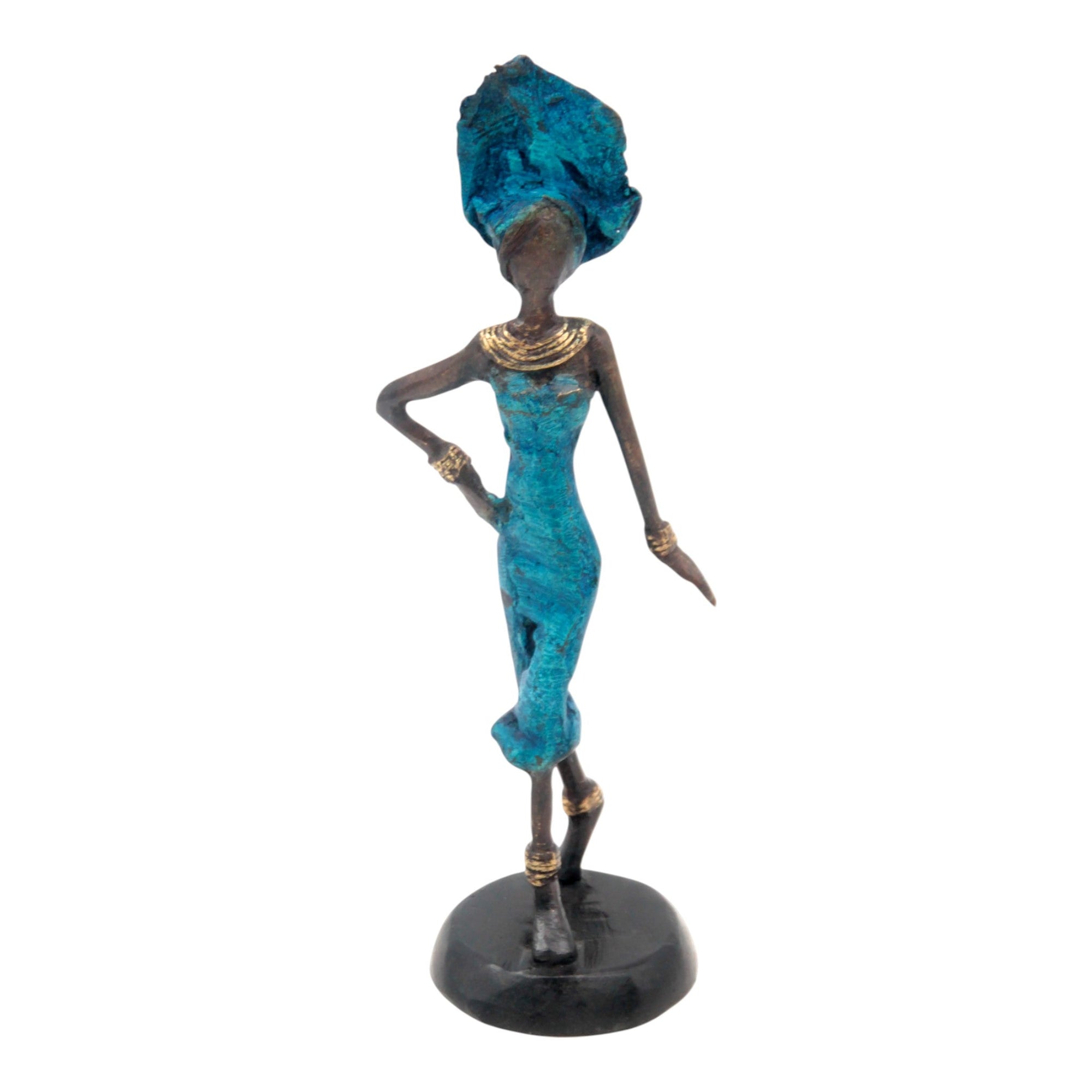 Bronze 15 cm bleu n°15