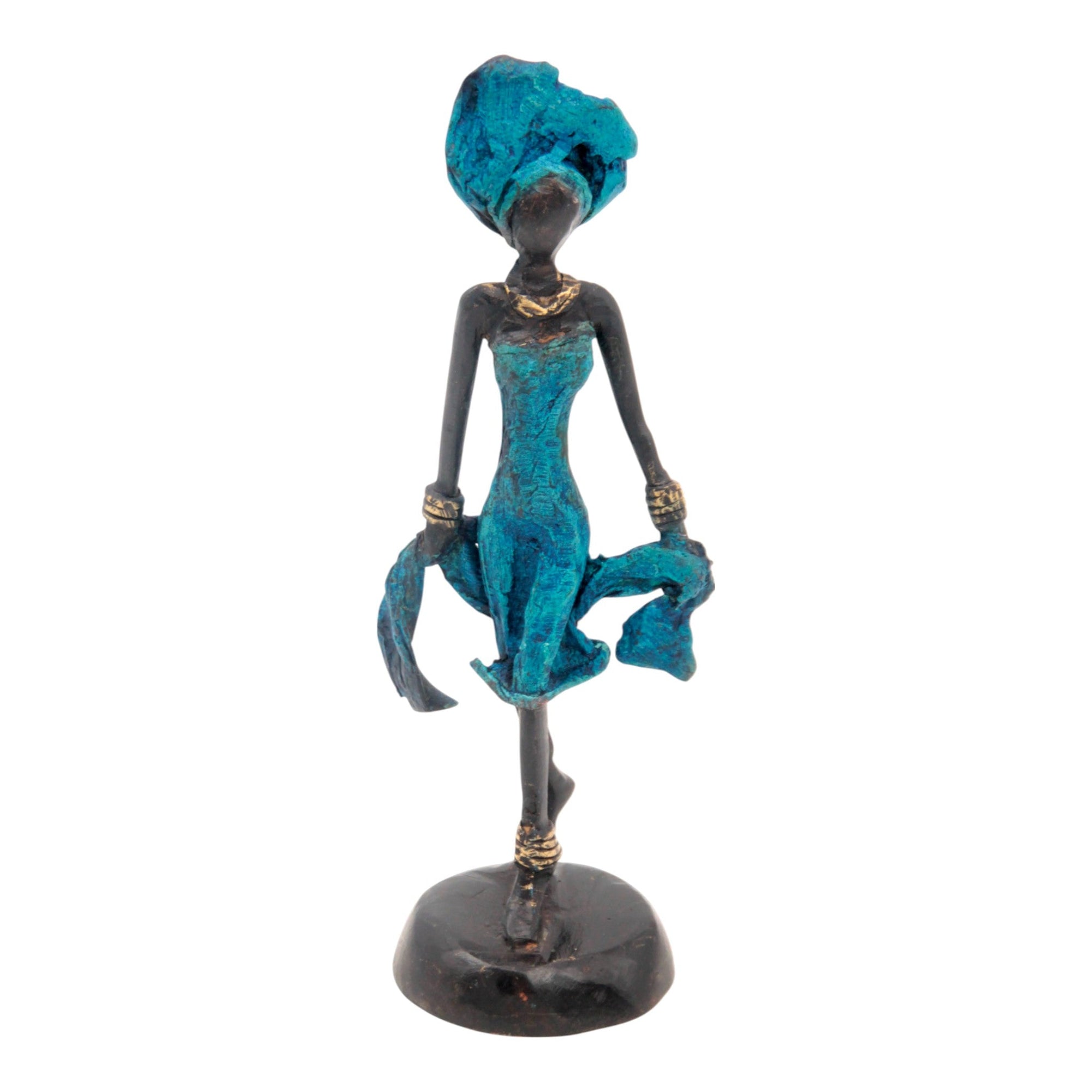 Bronze 15 cm bleu n°19