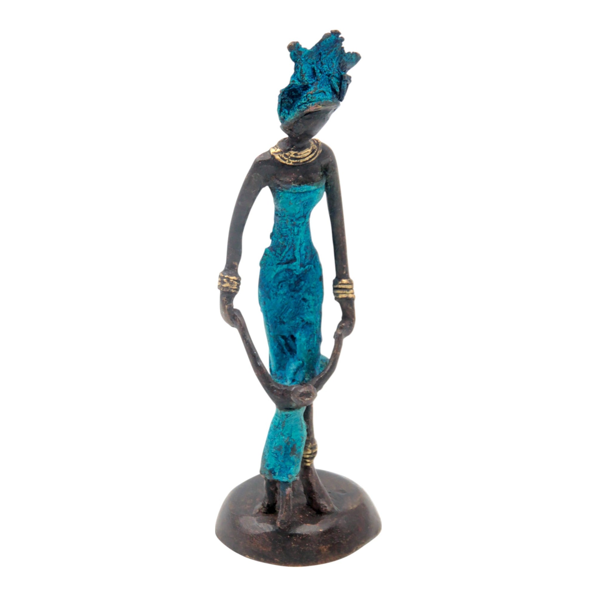 Bronze 15 cm bleu n°21