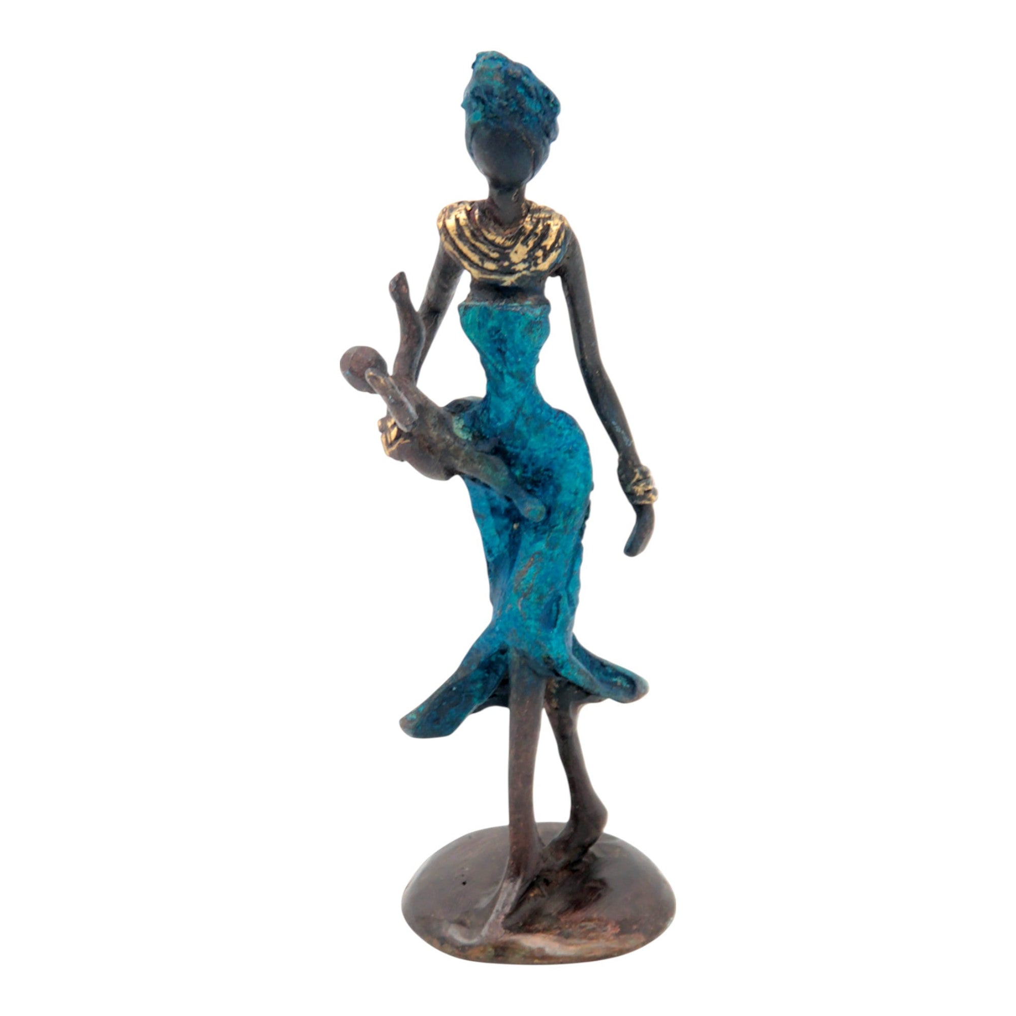 Bronze 15 cm bleu n°37