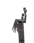 Bronze famille abstraite sur banc 28 cm marron n°3 Bronzes d'Afrique