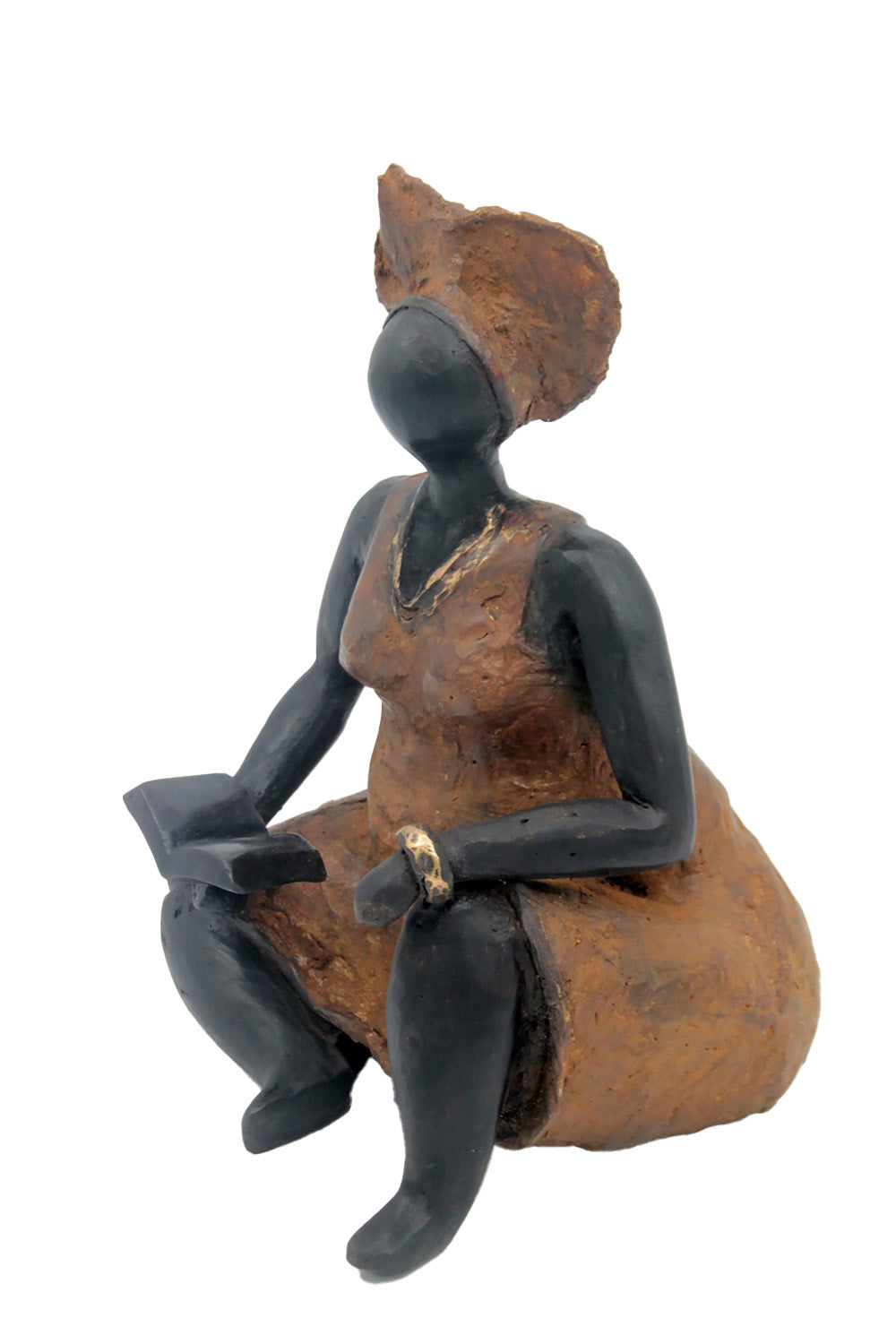 Bronze Big Mama 25 cm marron n°1 Bronzes d'Afrique