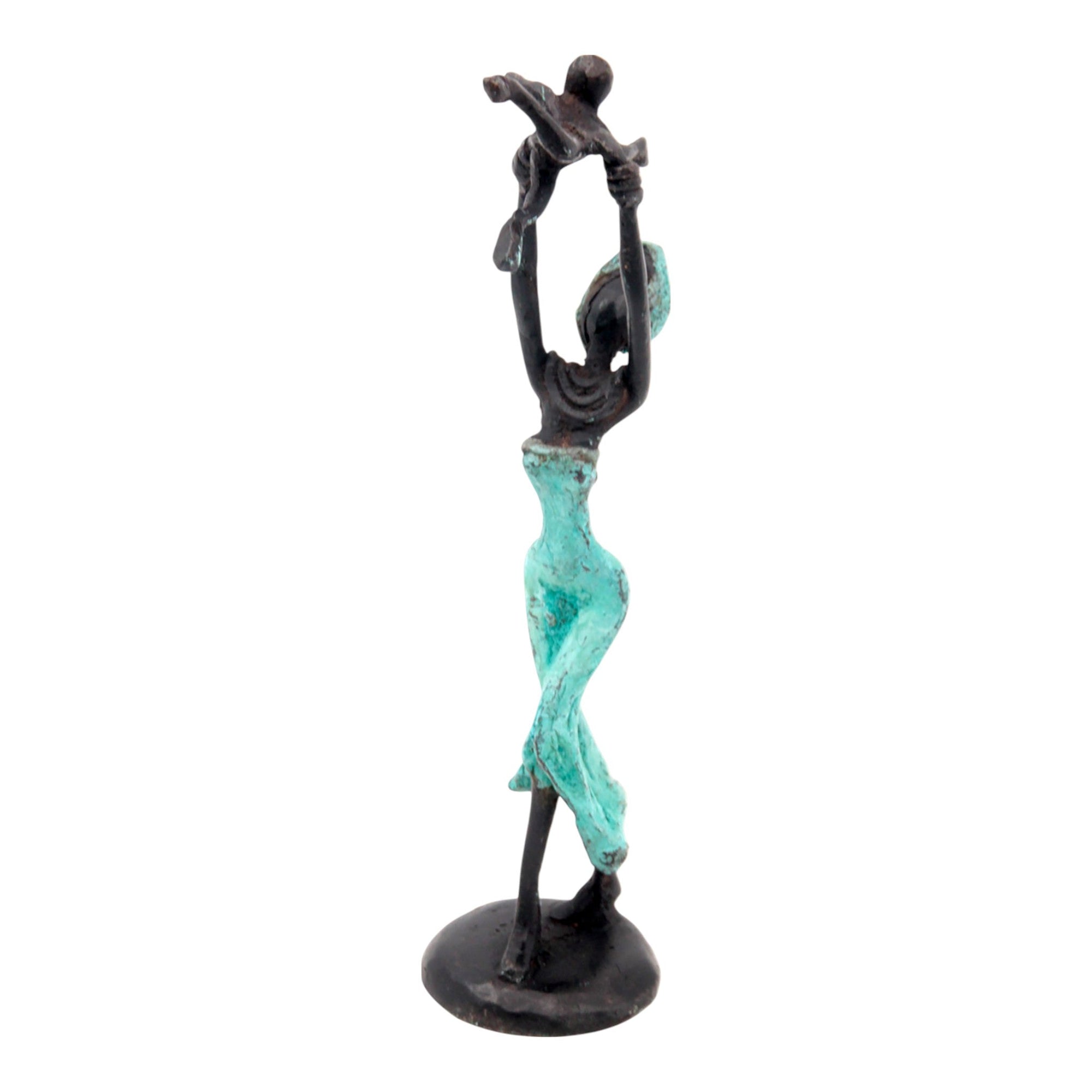 Bronze 15 cm turquoise n°10