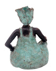Bronze Big Mama 25 cm turquoise n°1 Bronzes d'Afrique