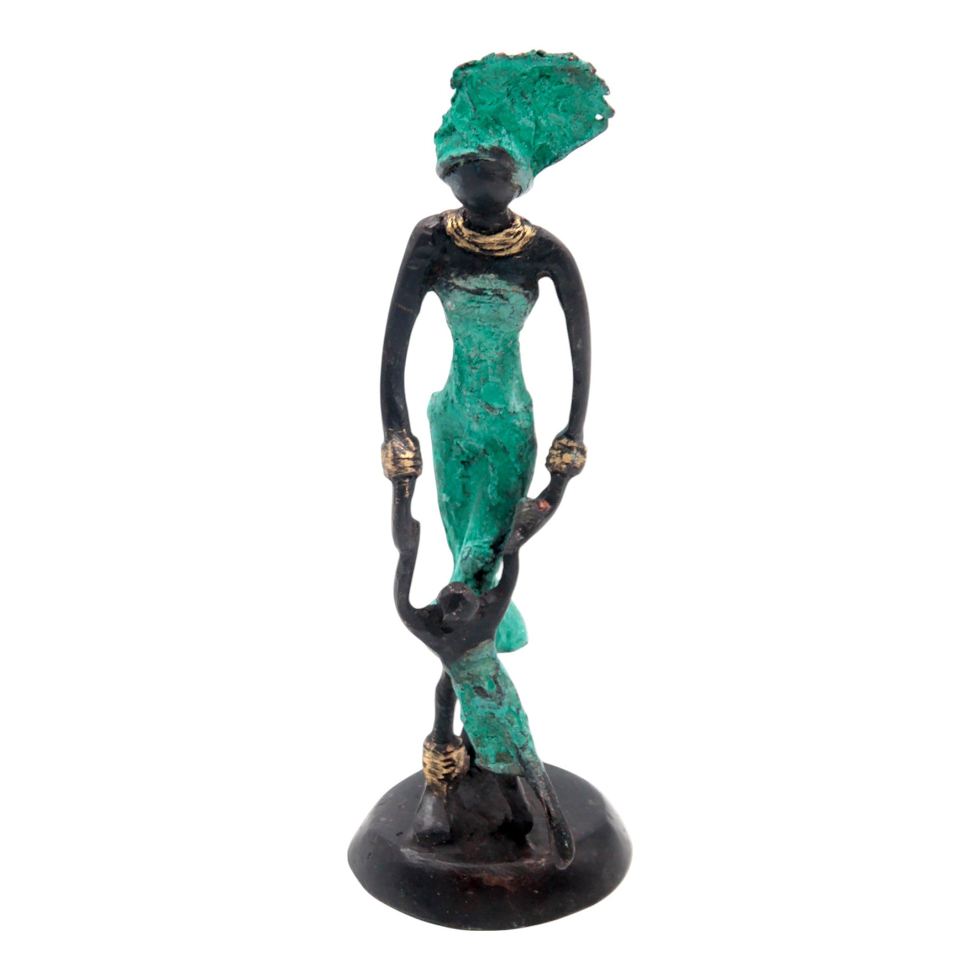 Bronze 15 cm turquoise n°17