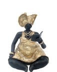 Bronze Big Mama 20 cm doré n°2 Bronzes d'Afrique