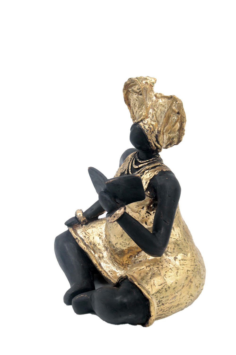 Bronze Big Mama 20 cm doré n°2 Bronzes d'Afrique